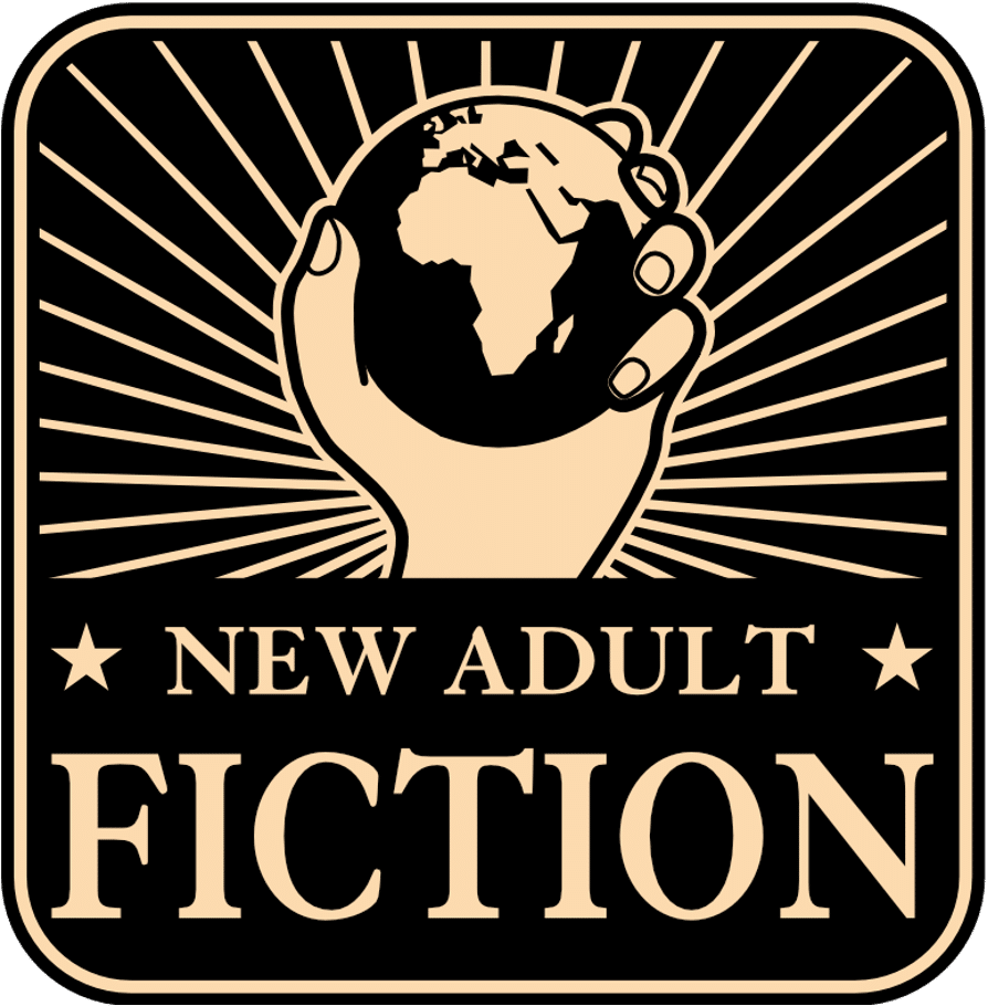Hand holding globe, New Adult Fiction logo. What Makes New Adult Fiction So Different (And Why It Matters) by @RARueggAuthor #newadult #fiction #NA