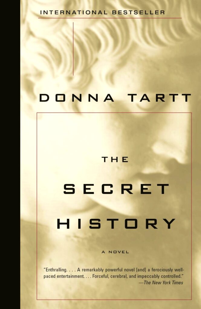 Book cover: 'The Secret History' by Donna Tartt